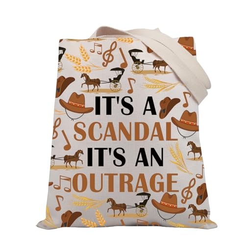 BDPWSS Oklahoma Tragetasche aus Segeltuch mit Musikgeschenk "It's A Scandal It's An Outrage" (Skandal outrage TG) von BDPWSS