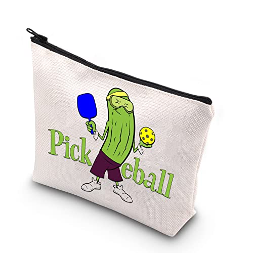 BDPWSS Pikleball Make-up-Tasche für Frauen, Picleball-Liebhaber, Geschenk, Pickle, Pickball, Geschenk, lustige Kosmetiktasche, Pickle Picleball, Wasserdicht von BDPWSS