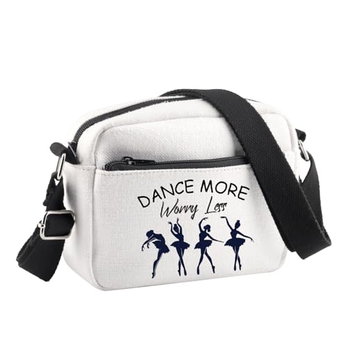 BDPWSS Tanz-Umhängetasche, Tanzliebhaber, Geschenk, Tanzen, mehr Sorgen, weniger Tanzen, Teamgeschenk, Tanzen, Abschlussgeschenk, Tanzlehrer, Dance Less CB BDPWSS Tanz-Umhängetasche, Tanzliebhaber, Geschenk, Tanzen, mehr Sorgen, weniger Tanzen, Teamgeschenk, Tanzen, Abschlussgeschenk, Tanzlehrer, Dance Less CB von BDPWSS