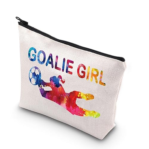 BDPWSS Torwart Mädchen Make-up Tasche Fußball Torwart Geschenk Torwart Tasche Fußball Torwart Verteidiger Reisetasche Fußball Torwart Geschenk, Torwart Mädchen, Wasserdicht von BDPWSS