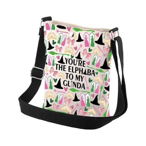 BDPWSS Umhängetasche mit Musiktheatermotiv "You're The Elphaba To My Glinda Drama", Geschenk für Musikliebhaber, E bis G Cbag BDPWSS Umhängetasche mit Musiktheatermotiv "You're The Elphaba To My Glinda Drama", Geschenk für Musikliebhaber, E bis G Cbag von BDPWSS