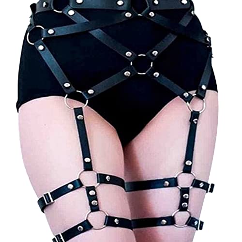 BDSMLOVE Bondage Set Sexgeschirre SM Punk Gürtel Beingurt verstellbar Sexy Fashion Strap Set, BDSMS oberschenkel gürtel für Erwachsene Extreme Sex Play Sexspielzeug für schwule Paare von BDSMYEE