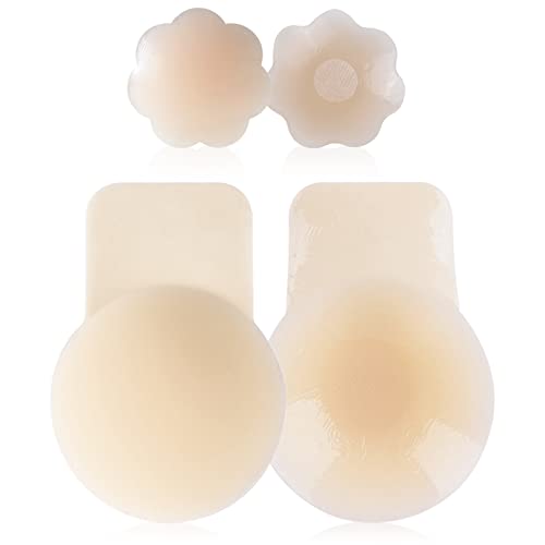 BDSMYOU Klebe BH Push Up,mit 1 Paar Nippelpads,Klebe BH,Silikon Trägerloser BH & Nippel Cover,BH Rückenfrei,Selbstklebender BH,Boob Tape,Unsichtbarer BH für Hochzeits Rückenfreies Kleid BH (A) von BDSMYOU