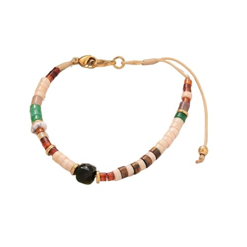 BDXMKS Kristall Armband 2 Stück bunte Charms-Perlen, verstellbarer Schmuck for Damenarmbänder(Color-C) von BDXMKS