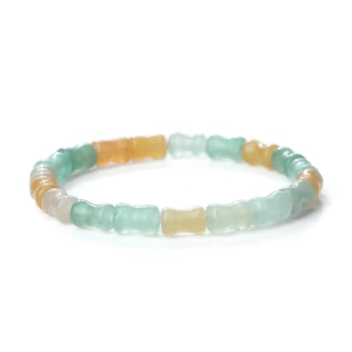 BDXMKS Kristall Armband Bunte gemeinsame Achat elastische Armband Frauen Männer Yoga Paar Armreifen Kette Freundschaft Schmuck Geschenk(Style 6) von BDXMKS