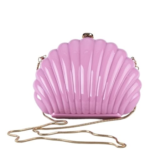 Muschel Tasche Lady Mini Shell Bag Luxus Designer Made Up & Telefon Tragetaschen Gelb Beige Beutel Süße Schulter Totes(Pink) von BDXMKS