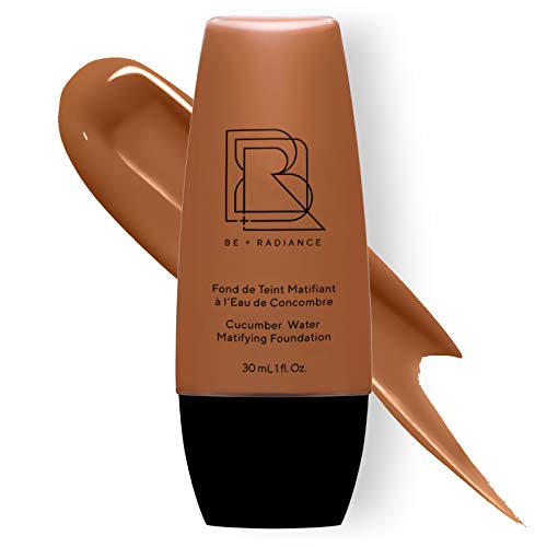 BE+RADIANCE N°60 Matifying Fluid Foundation mit Gurkenwasser, Clear Haut Leichte bis mittlere Abdeckung, leuchtend, natürlichAlle Hauttypen, Nicht-komedogen, Keine Übertragung, Vegan, Tierbefreiun von BE+RADIANCE