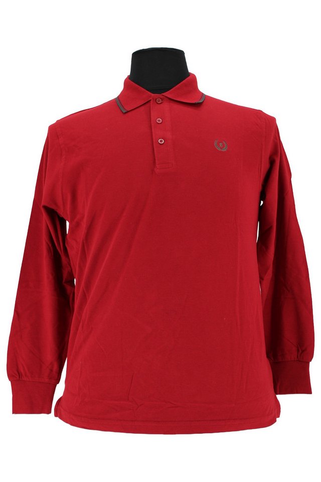 BE!BOARD Langarm-Poloshirt Poloshirt Lang Arm Rot BE!BOARD Langarm-Poloshirt Poloshirt Lang Arm Rot von BE!BOARD