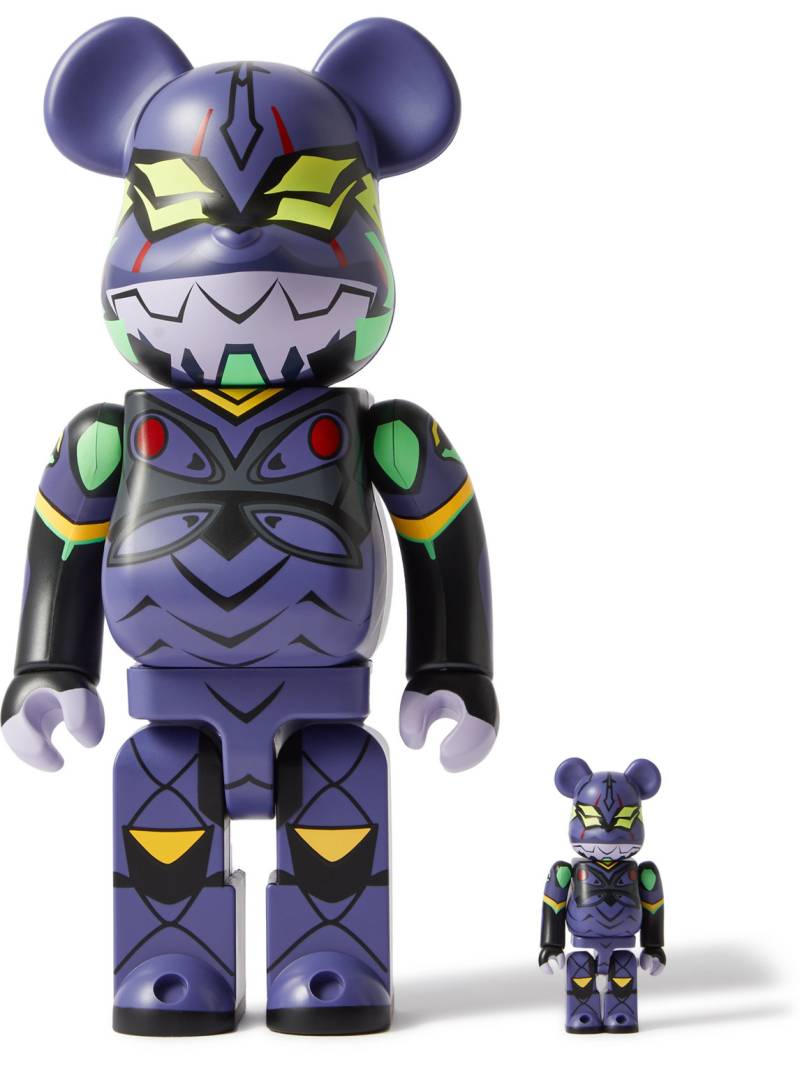 BE@RBRICK - Evangelion Eva-13 100% 400% Printed PVC Figurine Set - Men - Purple von BE@RBRICK