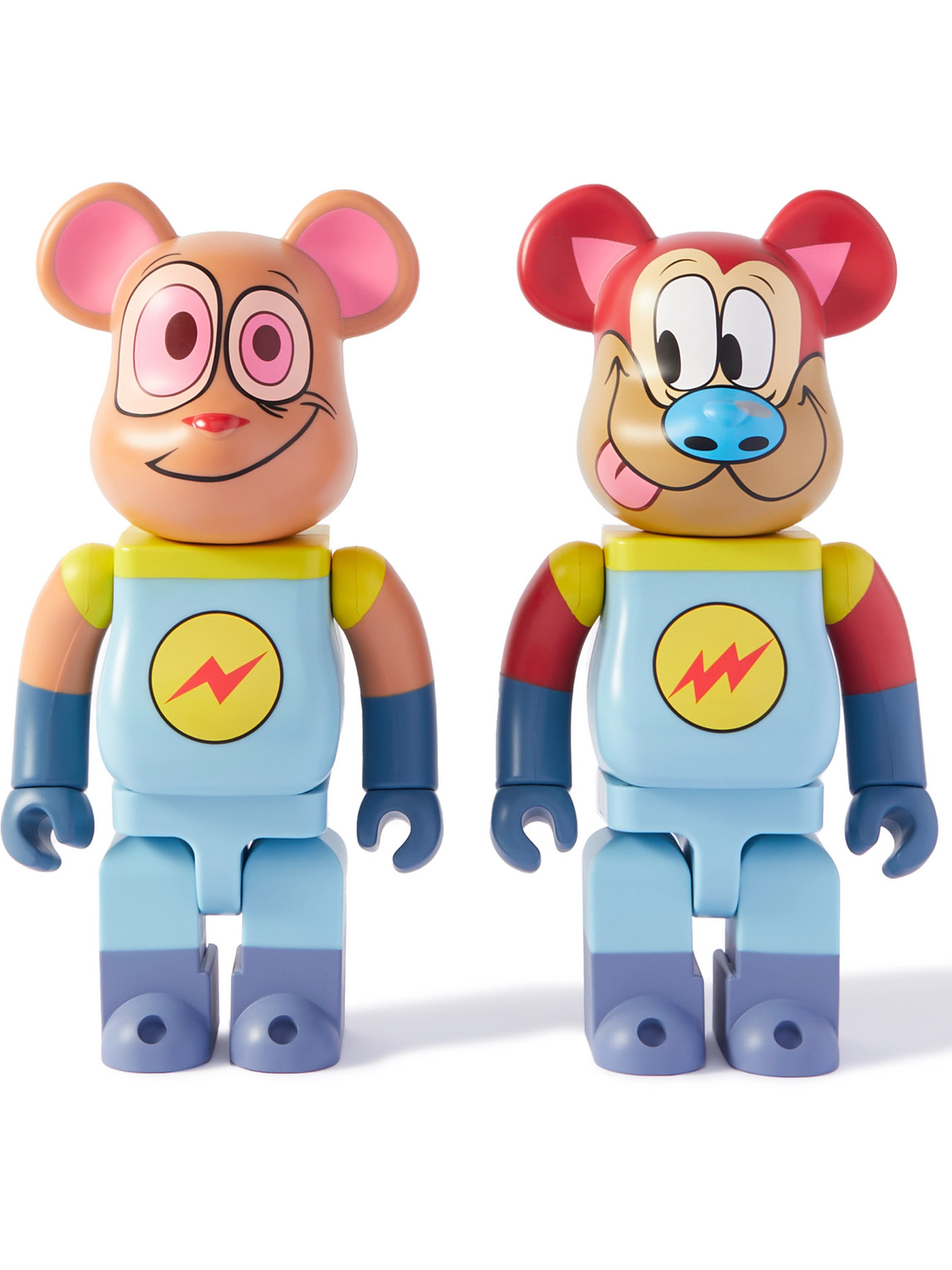 BE@RBRICK - Ren & Stimpy 400% Printed PVC Figurine Set - Men - Red BE@RBRICK - Ren & Stimpy 400% Printed PVC Figurine Set - Men - Red von BE@RBRICK