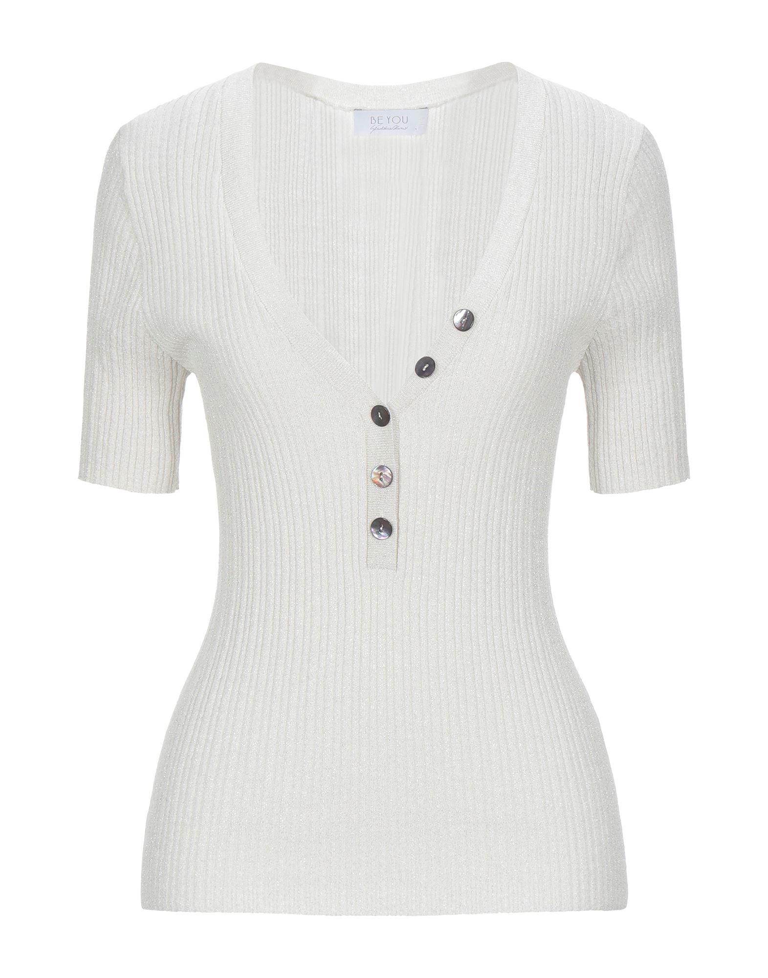 BE YOU by GERALDINE ALASIO Pullover Damen Hellgrau BE YOU by GERALDINE ALASIO Pullover Damen Hellgrau von BE YOU by GERALDINE ALASIO