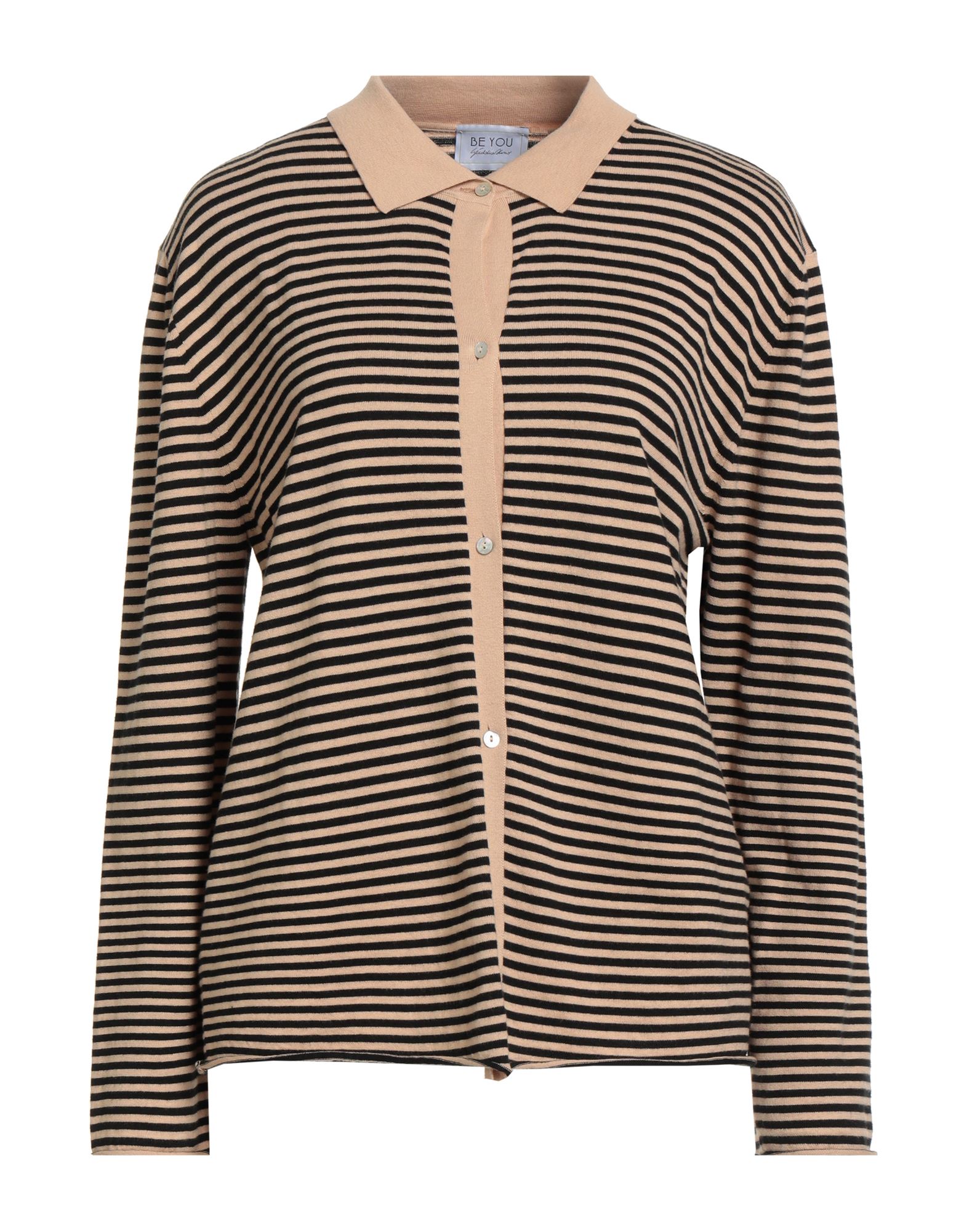 BE YOU by GERALDINE ALASIO Strickjacke Damen Sand BE YOU by GERALDINE ALASIO Strickjacke Damen Sand von BE YOU by GERALDINE ALASIO