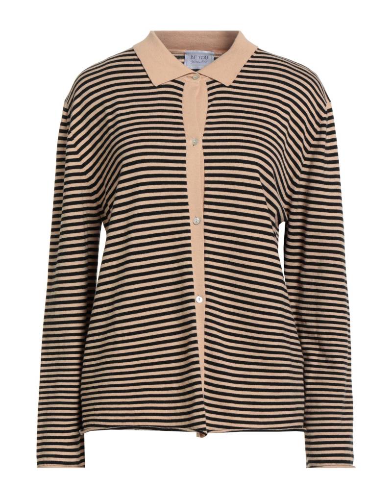 BE YOU by GERALDINE ALASIO Strickjacke Damen Sand von BE YOU by GERALDINE ALASIO