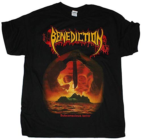 Benediction Subconscious Terror Napalm Death Nocturnus New Black T-Shirt von BE