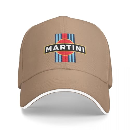 BEABAG Basecap Martini Racing Stripe Baseballkappe Herrenhut Sonnenhut Hut Mädchen Herren von BEABAG