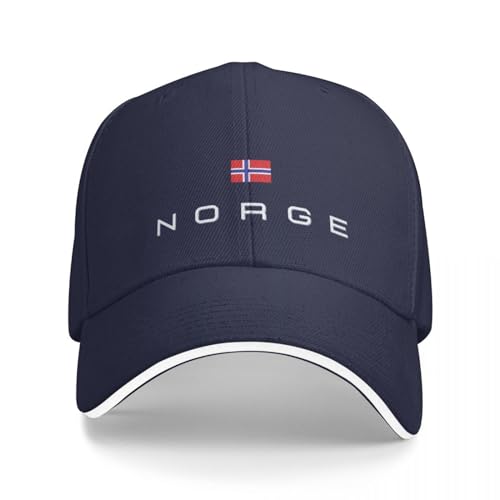 BEABAG Basecap Norwegen Flagge Baseball Cap Visier Golf Hut Frau Hüte Herren von BEABAG