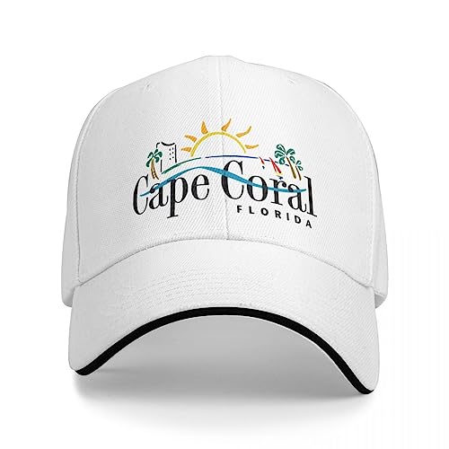 BEABAG Basecap Offizielles Logo von Cape Coral Florida Cap Baseball Cap Baseball Herren Caps Damen Damen Beach Outlet Herren von BEABAG
