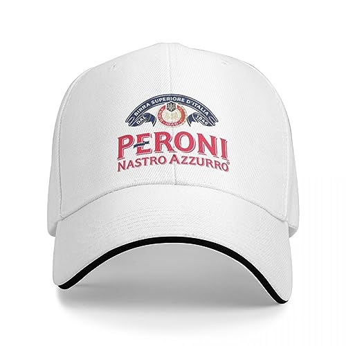 BEABAG Basecap Peroni Nastro Azzurro Klassische Logo-Kappe Baseball-Kappe Große Größe Hut Snapback-Kappe Herren Kappe Luxus Damen von BEABAG