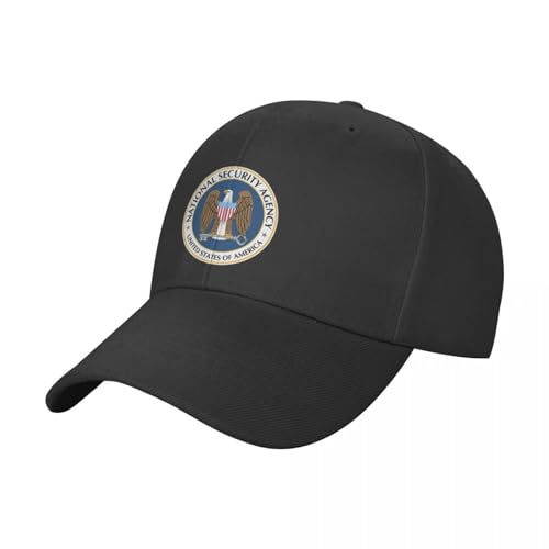 Basecap NATIONAL Security Agency NSA Baseball Cap Vintage Fishing Caps Boonie Hüte lustiger Hut Herrenhut Damen von BEABAG