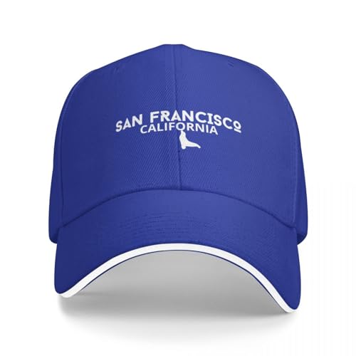 Basecap San Francisco California Seal Fisherman's Wharf Animal Baseball Cap Designer Hut Beach Rugby Hut Hut Damen Herren von BEABAG