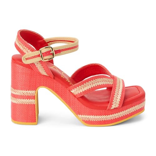 BEACH by Matisse Damen Adelaide Espadrilles, Rot/Ausflug, einfarbig (Getaway Solids), 41 EU von BEACH by Matisse