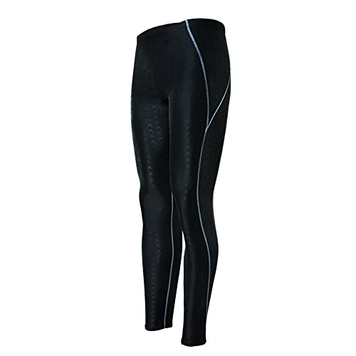 BEACHKINI Badehose für Männer und Frauen,Unisex Wasserdicht Schnell trocknend Tauchen Surfen Sportliche Leggings-Hosen,Verstellbare Lange Hosenbeine,1612 Black Grey,M von BEACHKINI