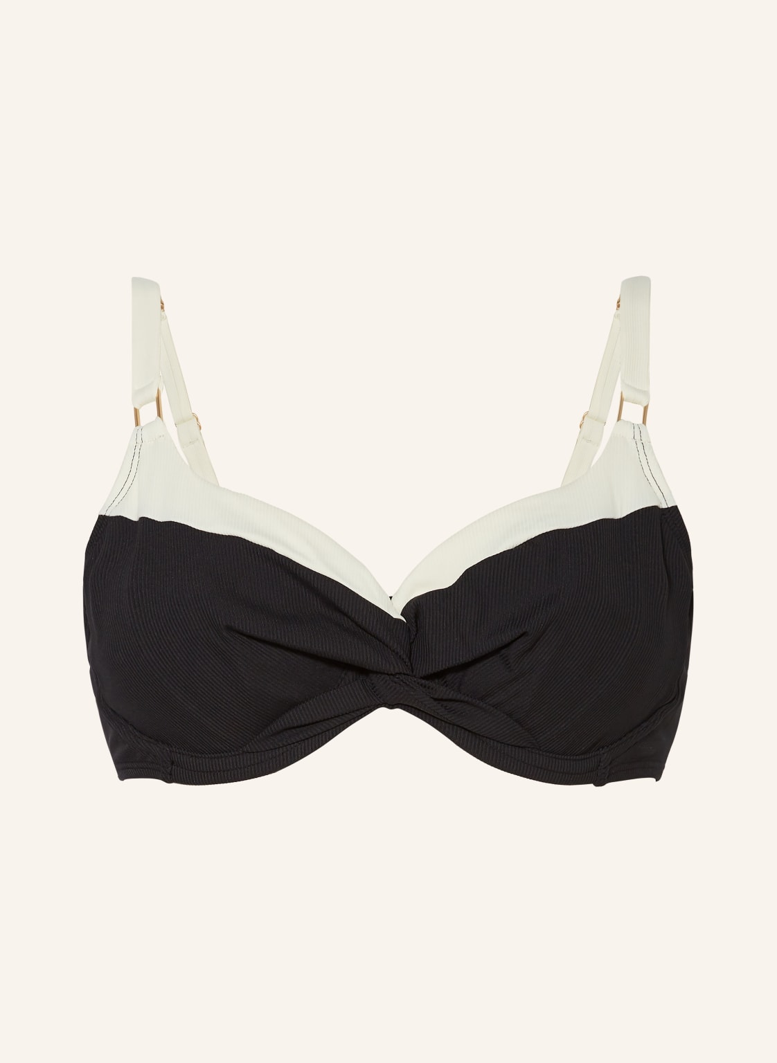 Beachlife Bügel-Bikini-Top Vanilla & Black schwarz von BEACHLIFE