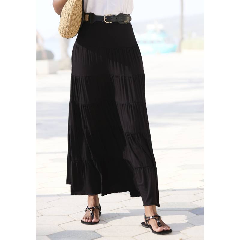 BEACHTIME Maxirock Damen schwarz Gr.40/42 von BEACHTIME