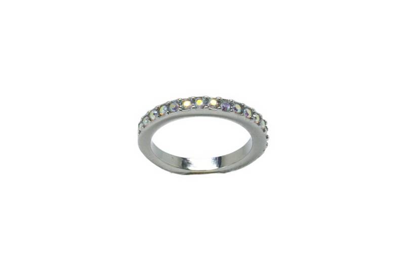 Einen Halben Ring, Ring Eine Halbe Ewigkeit Ring Swarovski Kristall Silber Keine Verstellbaren von BEADFALLS
