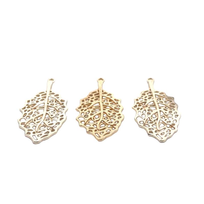 Blattgold Ohrring Komponenten E-Coated Designer Finish | 40 X 18 Mm Blattgold Ohrring Komponenten E-Coated Designer Finish | 40 X 18 Mm von BEADPRIDE