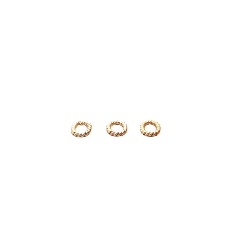 Gold Finish Verdrehte Ovale Biegeringe | 6mmx7mm, 125 Stück Gold Finish Verdrehte Ovale Biegeringe | 6mmx7mm, 125 Stück von BEADPRIDE