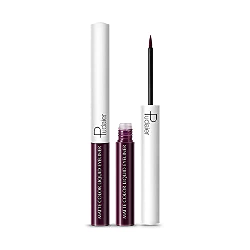 1pc Matt flüssiger Eyeliner farbenfroher Eyeliner Stift wasserdichte hochpigmentierte Augen Liner lange anhaltende schmudgedes Augen Make-up hellfarben von BEAHING