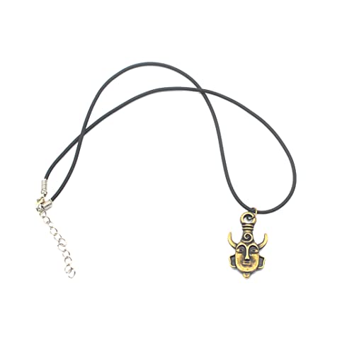 BEAHING Supernatural Dean Winchester Maske Halskette, Amulett Dämon Anhänger Halskette kreative übernatürliche Halskette von BEAHING