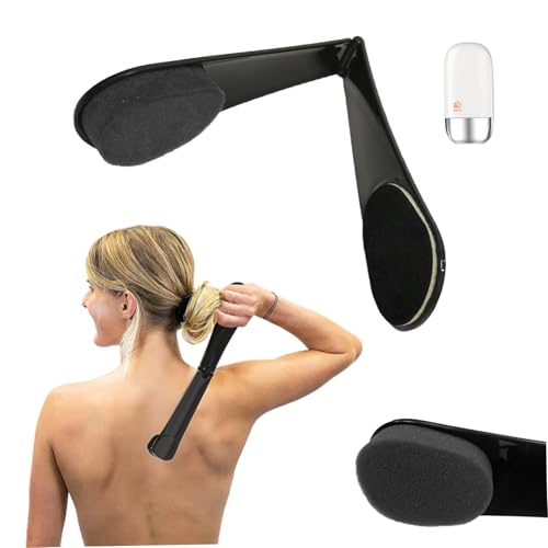 Back Applicator Long Griff Lotion Applikator für tragbare Reise -Selbstcreen -Applikator mit Rückenleitungen mit langer Reichweite für ältere Menschen, Frauen (schwarz) Sonnenschutzanwaltschaft von BEAHING