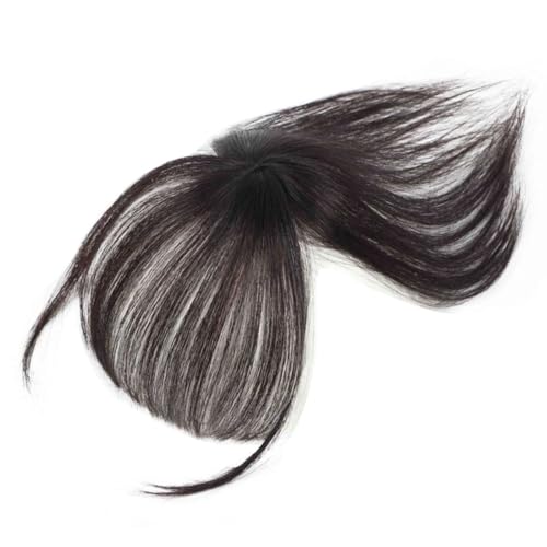 Clip on Pony for Women Braun schwarz natürliche 3D DIY Air Bangs Haare Clip lockbarer, fälschlicher Knaller dekorativen Clip in Pony for Daily Wear Bangs Haare Clip von BEAHING
