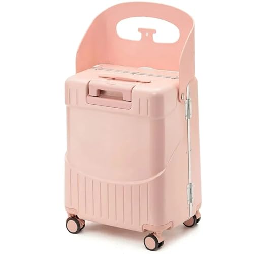 Fahren Sie auf Koffer für Kinder mit abschließbarem Koffer mit Sitz- und 4-Spinner-Räder-Unterteils-Schwerlastgepäck mit Tie-Tod & Bag-Hooks für Reisen, Ausgehen (Style 2), Fahren Sie auf dem Koffer. von BEAHING