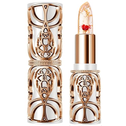 Jelly Flower Lippenstift klare Farbwechsel Lipstick nahrhafte feuchtigkeitsspendende Tinted Lip Balm Langlebige wasserdichte Lip Tint für Frauen Girl Winter Geschenkstil2, Farbwechsel Lippenstift von BEAHING