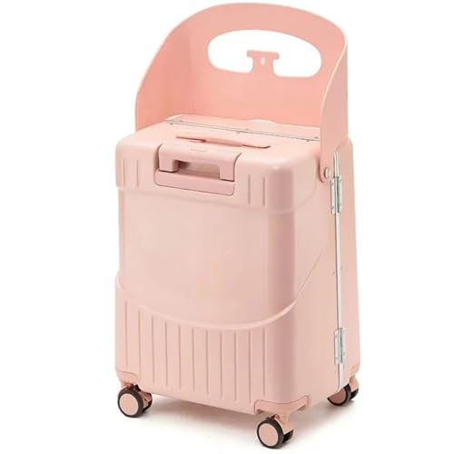 Koffer mit Sitz für Kinder, Fahren Sie mit dem Koffer für Kinder 20-Zoll-Schaltkörper auf Koffer mit Sitz- und 4-Spinner-Räder-Abteilungskompartierungen mit Krawatten-Tod & Bag-Haken für Reisen von BEAHING