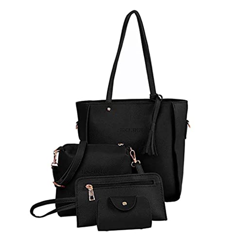 Lederhandtaschen für Frauen, 1Set 4 in 1 Frauen Tasche Set weiche PU -Leder -Griff -Taschen Set Einkaufstaschen Umhängetaschen Crossbody Bag Taschen Brieftaschenhalter perfekt für den täglichen Lederhandtaschen für Frauen, 1Set 4 in 1 Frauen Tasche Set weiche PU -Leder -Griff -Taschen Set Einkaufstaschen Umhängetaschen Crossbody Bag Taschen Brieftaschenhalter perfekt für den täglichen von BEAHING