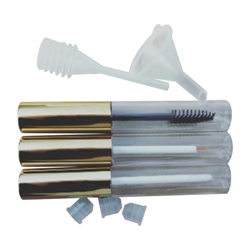 Leere Mascara -Röhrchen Eyeliner Flasche Lip Gloss Rohre Fläschchen Behälter mit Zauberstäben Pinsel Mini Trichtertransfer Pipettes Kit Nachfüllbares Behälter von BEAHING