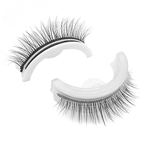 Selbstklebbares Wimpern wiederverwendbares 3D -Make -up Wimpern Self Stick False Fake Wimpern für Frauen Mädchen Augen Make -up -Werkzeug 1Pair Style2 Selbstkleber Wimpern von BEAHING