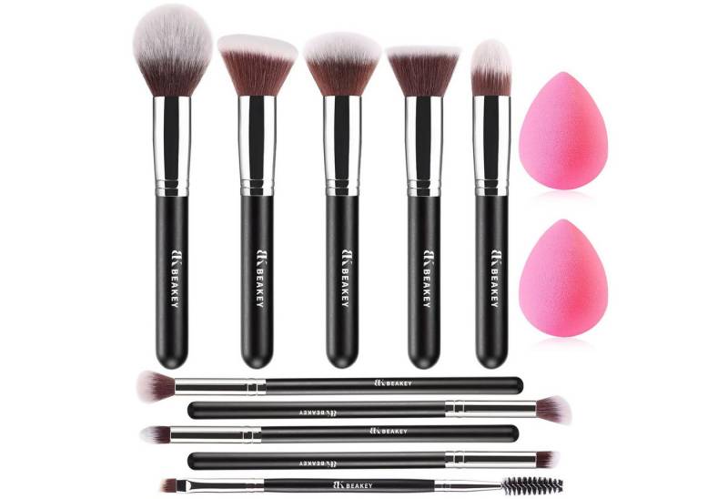 BEAKEY Kosmetikpinsel-Set Professionelles Foundation Make up Premium-Set, Puderpinsel Lidschatten Blush Schminkpinsel Set Beauty Schwamm von BEAKEY
