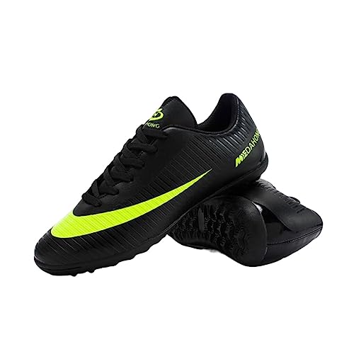 BEALIFE 1 Paar Fußballschuh Fußballturnschuhe Atmungsaktive Sportgeräte Gummi Waschbar Komfort Unisex Schutz Verschleißfestigkeit, Schwarz, vierzig von BEALIFE