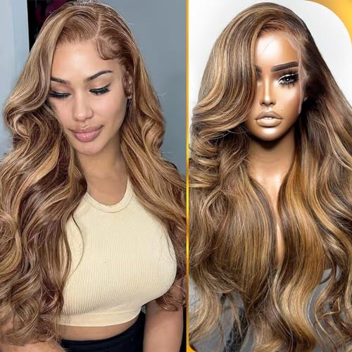 BEANATASHA Highlight Ombre Lace Front Wig Human Hair Pre Plucked 13x4 HD Transparent Lace Front Human Hair Wig 26 Inch 180% Density Body Wave 4/27 Colored Glueless Wigs Human Hair for Women BEANATASHA Highlight Ombre Lace Front Wig Human Hair Pre Plucked 13x4 HD Transparent Lace Front Human Hair Wig 26 Inch 180% Density Body Wave 4/27 Colored Glueless Wigs Human Hair for Women von BEANATASHA