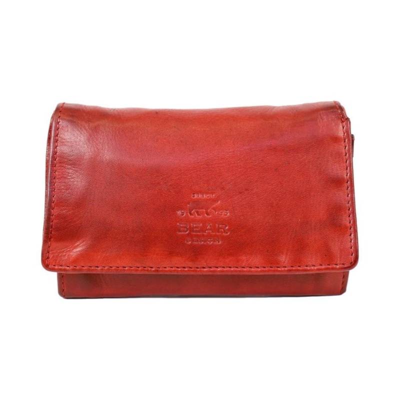 BEAR DESIGN - COW LAVATO Damenbörse Flappie Red Rot von BEAR DESIGN