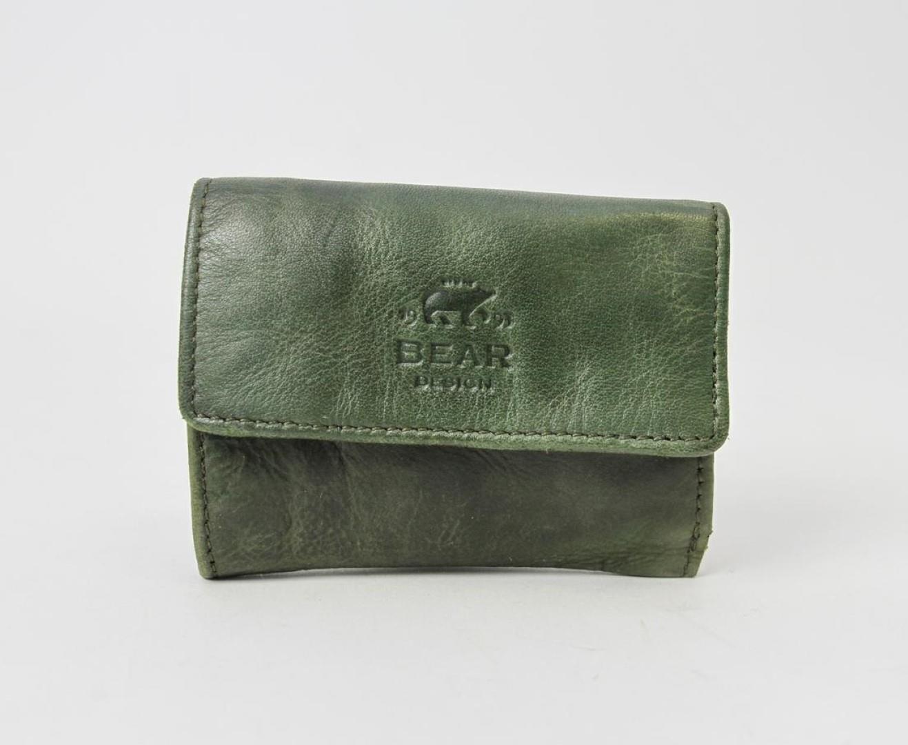 BEAR DESIGN - COW LAVATO Damenbörse Jolie Green Grün von BEAR DESIGN