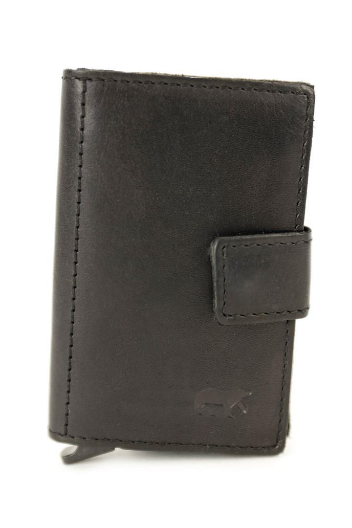 BEAR DESIGN - COW LAVATO Kreditkartenetui Pip Black Schwarz von BEAR DESIGN