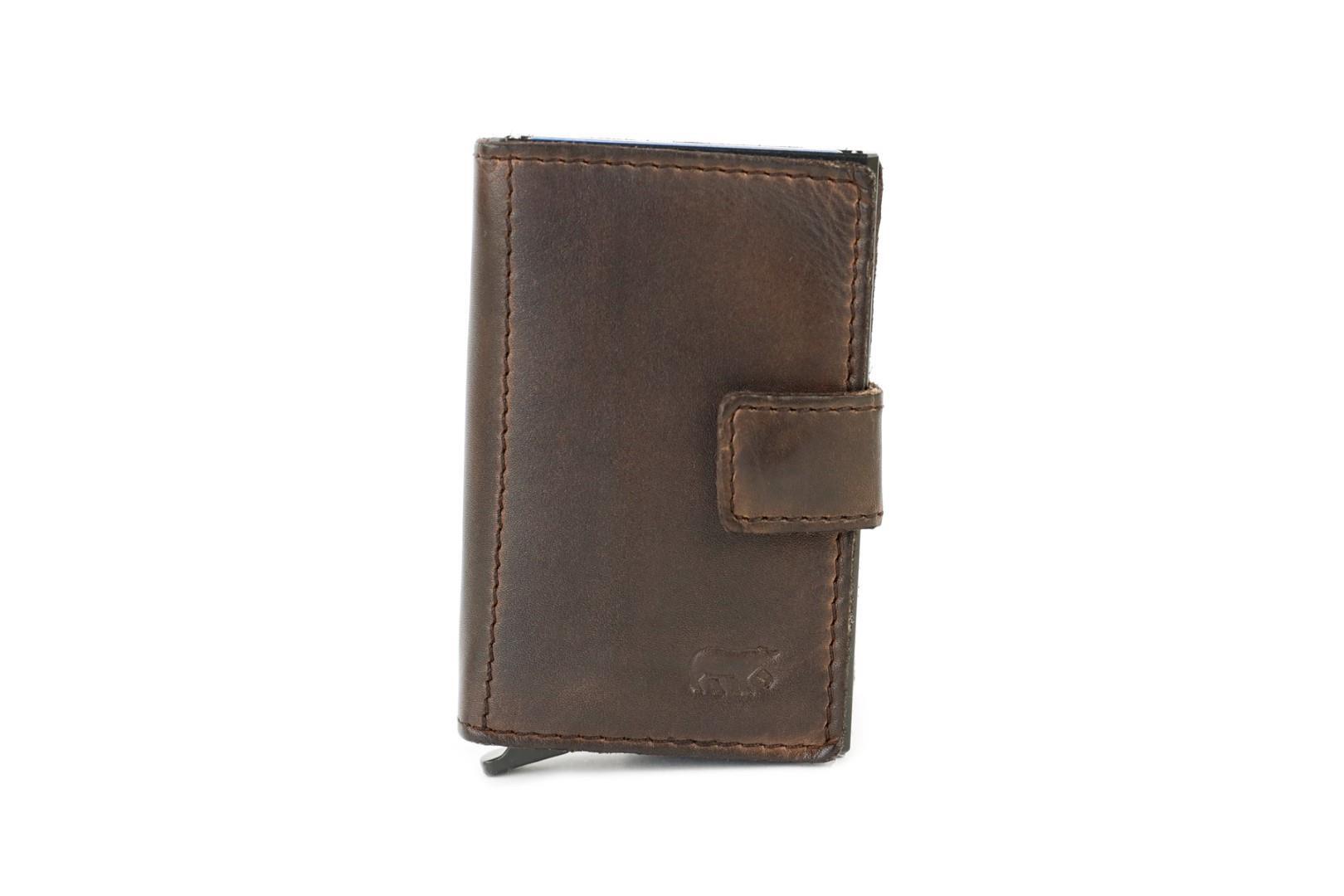BEAR DESIGN - COW LAVATO Kreditkartenetui Pip Brown Braun von BEAR DESIGN