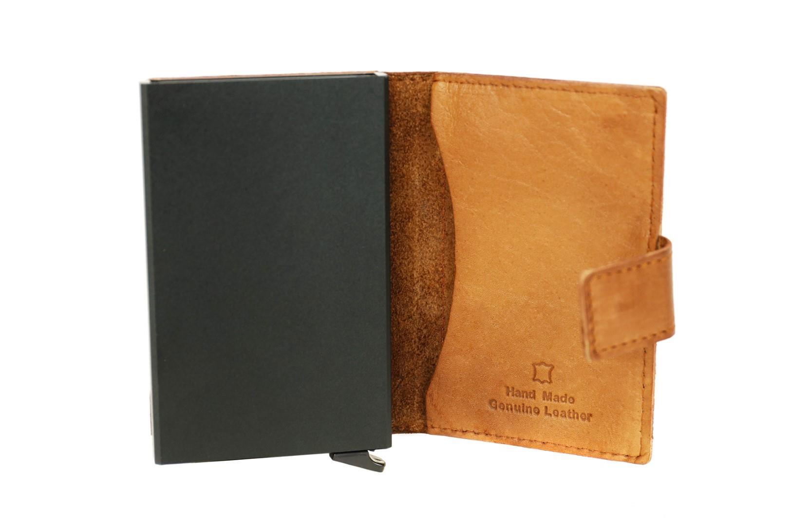 BEAR DESIGN - COW LAVATO Kreditkartenetui Pip Cognac Cognac von BEAR DESIGN