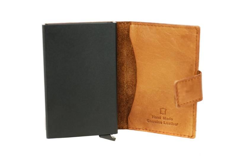 BEAR DESIGN - COW LAVATO Kreditkartenetui Pip Cognac Cognac von BEAR DESIGN